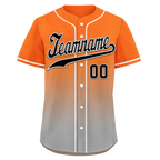 Custom Orange Grey Fade Fashion Personalized Authentic Baseball Jersey BSBJ01-D0a70ec