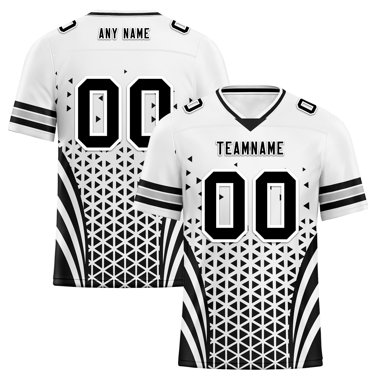 Custom Black White Nevada Personalized Authentic Football Jersey FBJ02-D023033-20