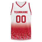 Custom White Red Fade Fashion Sports Uniform Basketball Jersey BBJ01-D020102-8