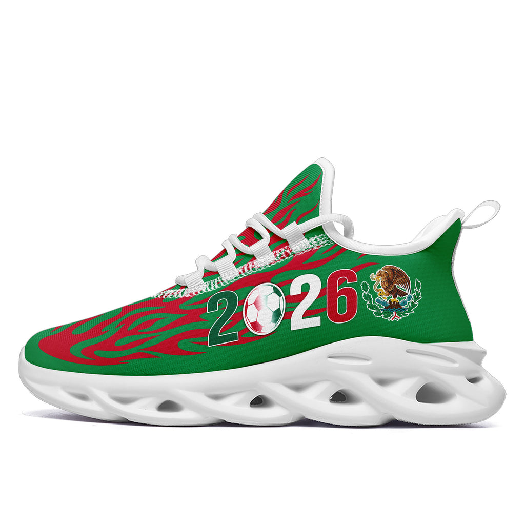 Custom 2026 World Cup Mexico Sneakers DIY Country Flag Running Shoes Lightweight Sport Shoes Gift for Football Fans Personalized Team Name and Logo FN003-F023075-4