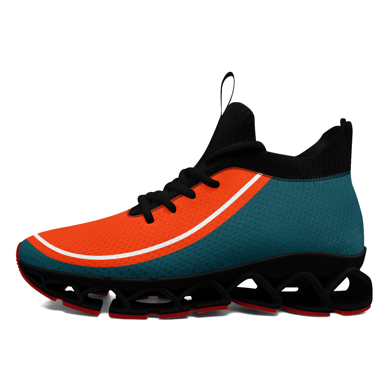Custom Green Orange Maxsoul Shoes Personalized Sneaker FN030XD-D020388-6