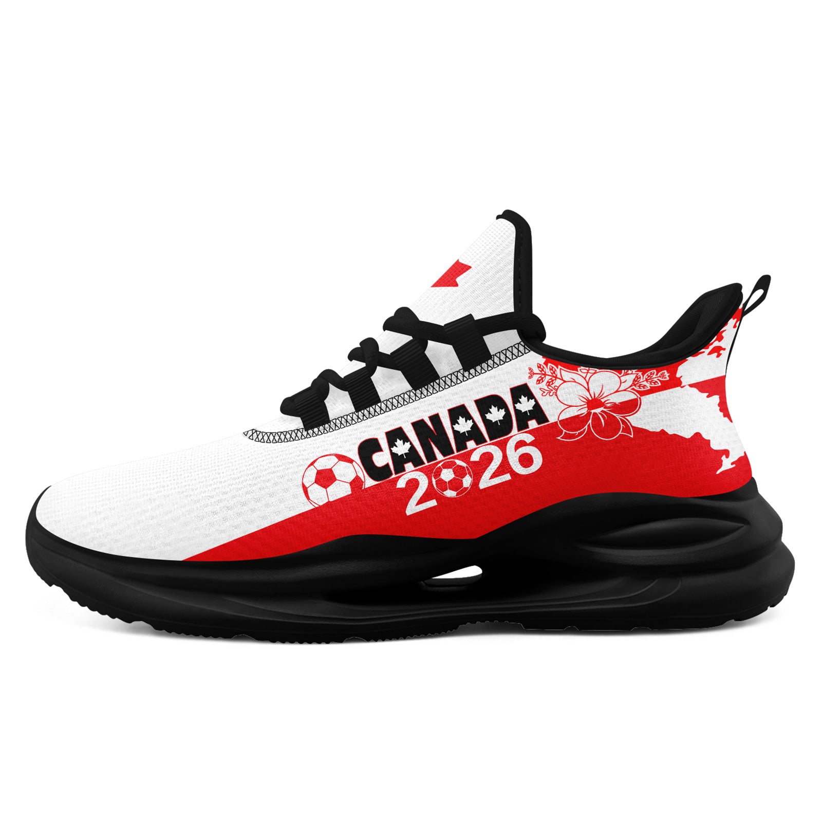 Custom 2026 World Cup Canada Sneakers DIY Country Flag Running Shoes Lightweight Sport Shoes Gift for Football Fans Personalized Team Name and Logo FN079-F023063-5