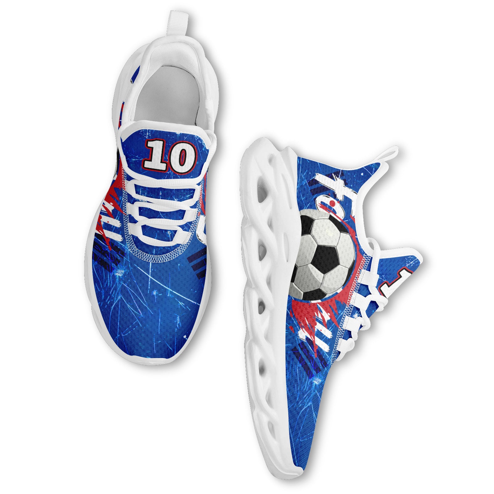 Custom South Korea 2026 World Cup Sneakers DIY Country Flag Running Shoes Lightweight Sport Shoes Gift for Football Fans Personalized Team Name and Logo FN003-F009054-3