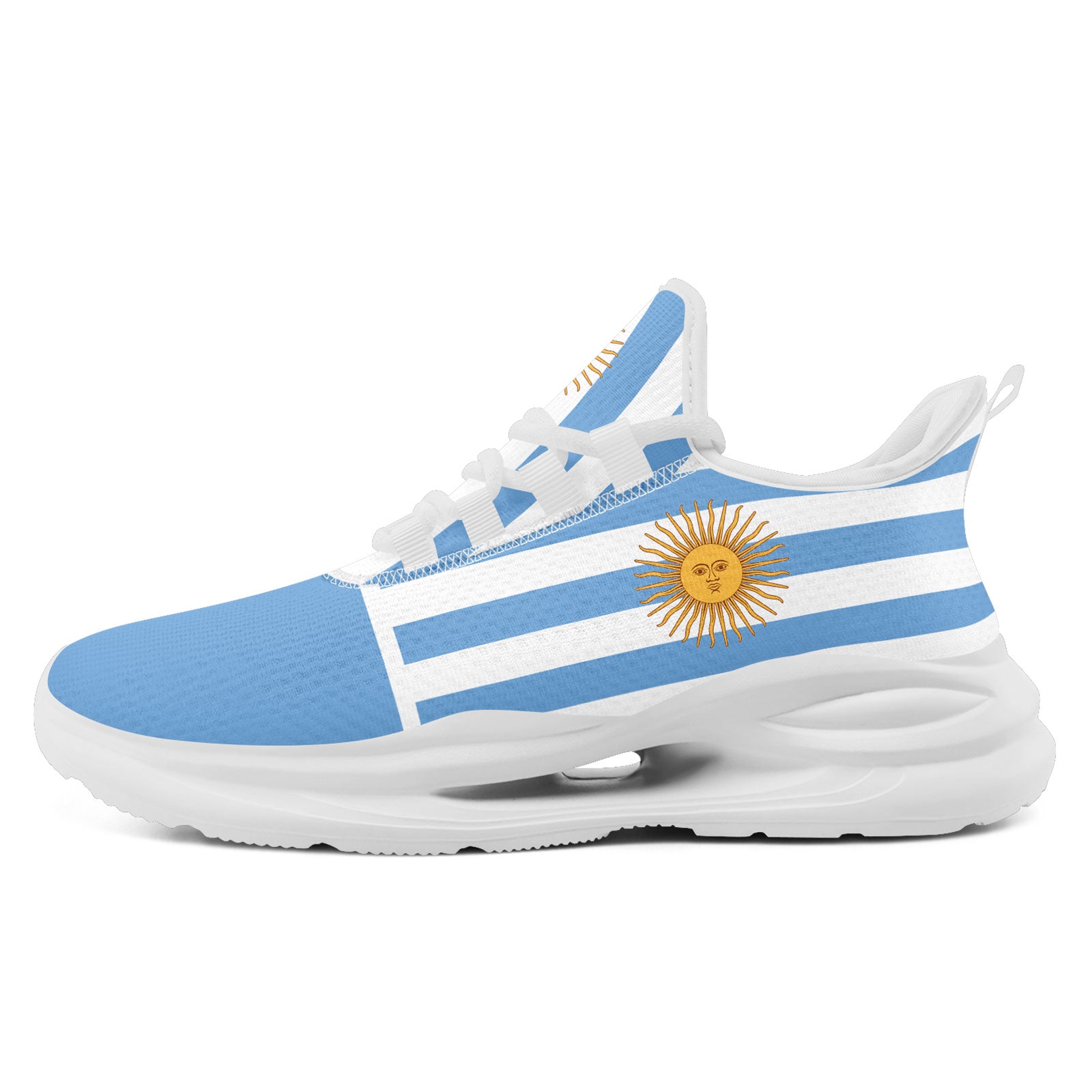 Custom 2026 World Cup Argentina Sneakers DIY Country Flag Running Shoes Lightweight Sport Shoes Gift for Football Fans Personalized Team Name and Logo FN079-F027048-2