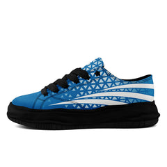 Custom Blue White Michigan Shoes Personalized Sneaker FN038-D023003-11