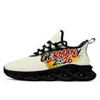 Custom Germany 2026 World Cup Sneakers DIY Country Flag Running Shoes Lightweight Sport Shoes Gift for Football Fans Personalized Team Name and Logo FN003-F025035-10
