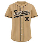 Custom Yellow Stripe Fashion Personalized Authentic Baseball Jersey BSBJ01-D017256