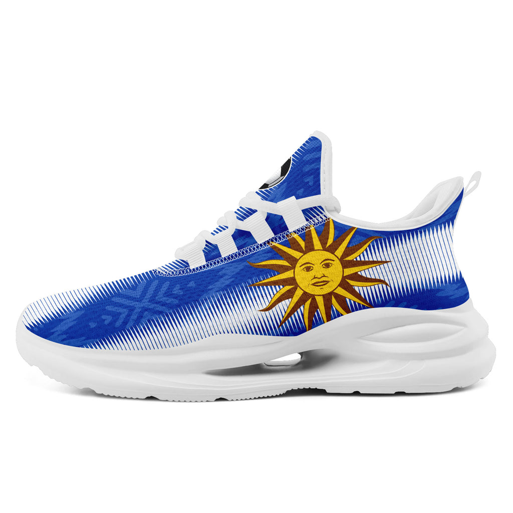 Custom Uruguay 2026 World Cup Sneakers DIY Country Flag Running Shoes Lightweight Sport Shoes Gift for Football Fans Personalized Team Name and Logo FN079-F009082-1