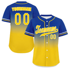 Custom Blue Yellow Fade Fashion Personalized Authentic Baseball Jersey UN002-bd0b007b-a0