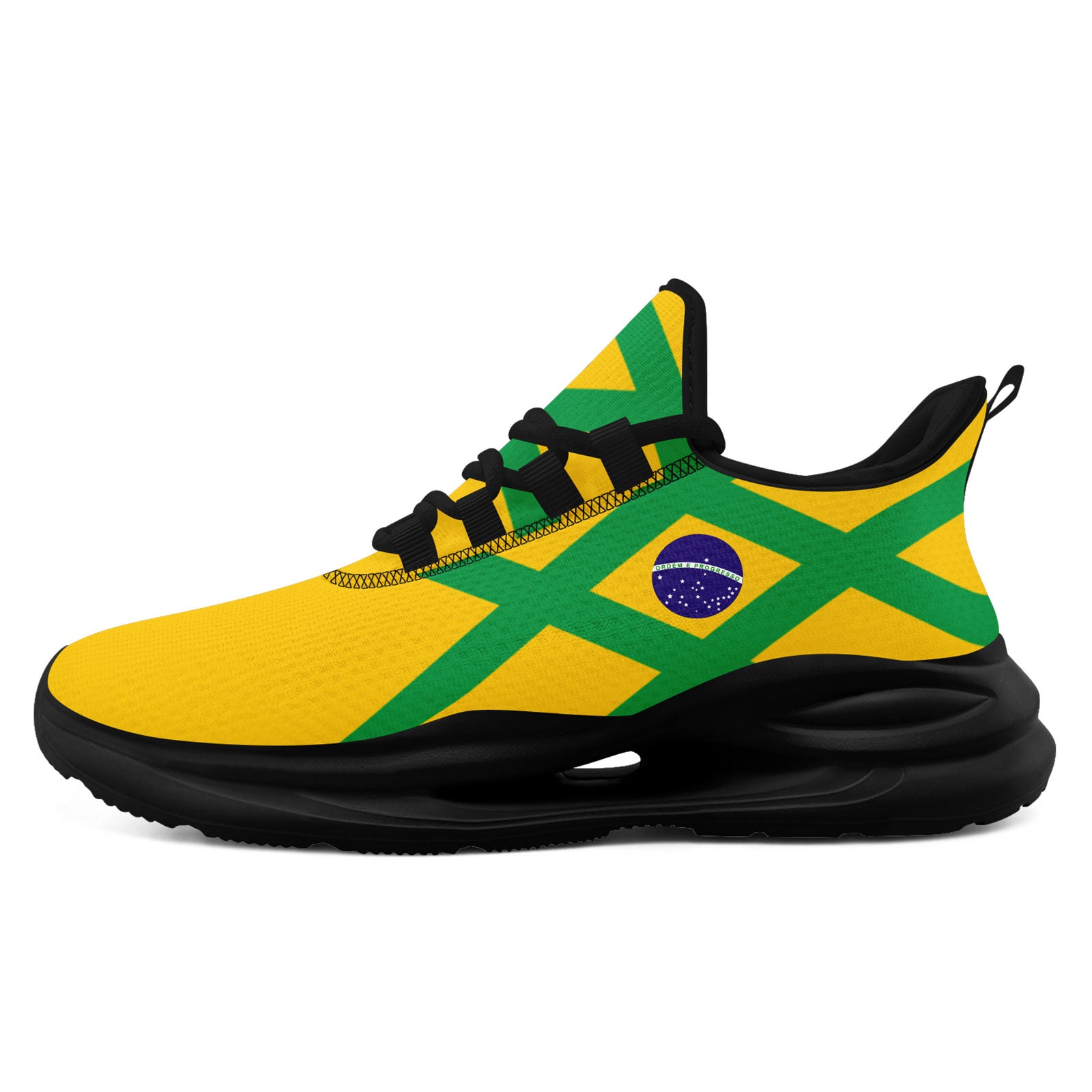 Custom 2026 World Cup Brazil Sneakers DIY Country Flag Running Shoes Lightweight Sport Shoes Gift for Football Fans Personalized Team Name and Logo FN079-F027049-4