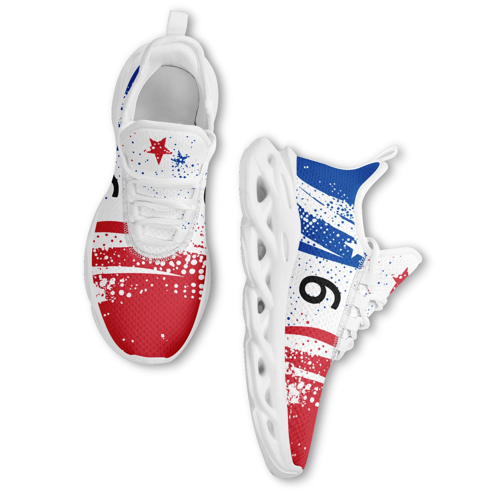 Custom South Korea 2026 World Cup Sneakers DIY Country Flag Running Shoes Lightweight Sport Shoes Gift for Football Fans Personalized Team Name and Logo FN003-F009114-7