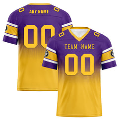 Custom Purple Yellow Minnesota Football Jersey and Hat Combo Offer Personalized Combo ZH-D020326-17