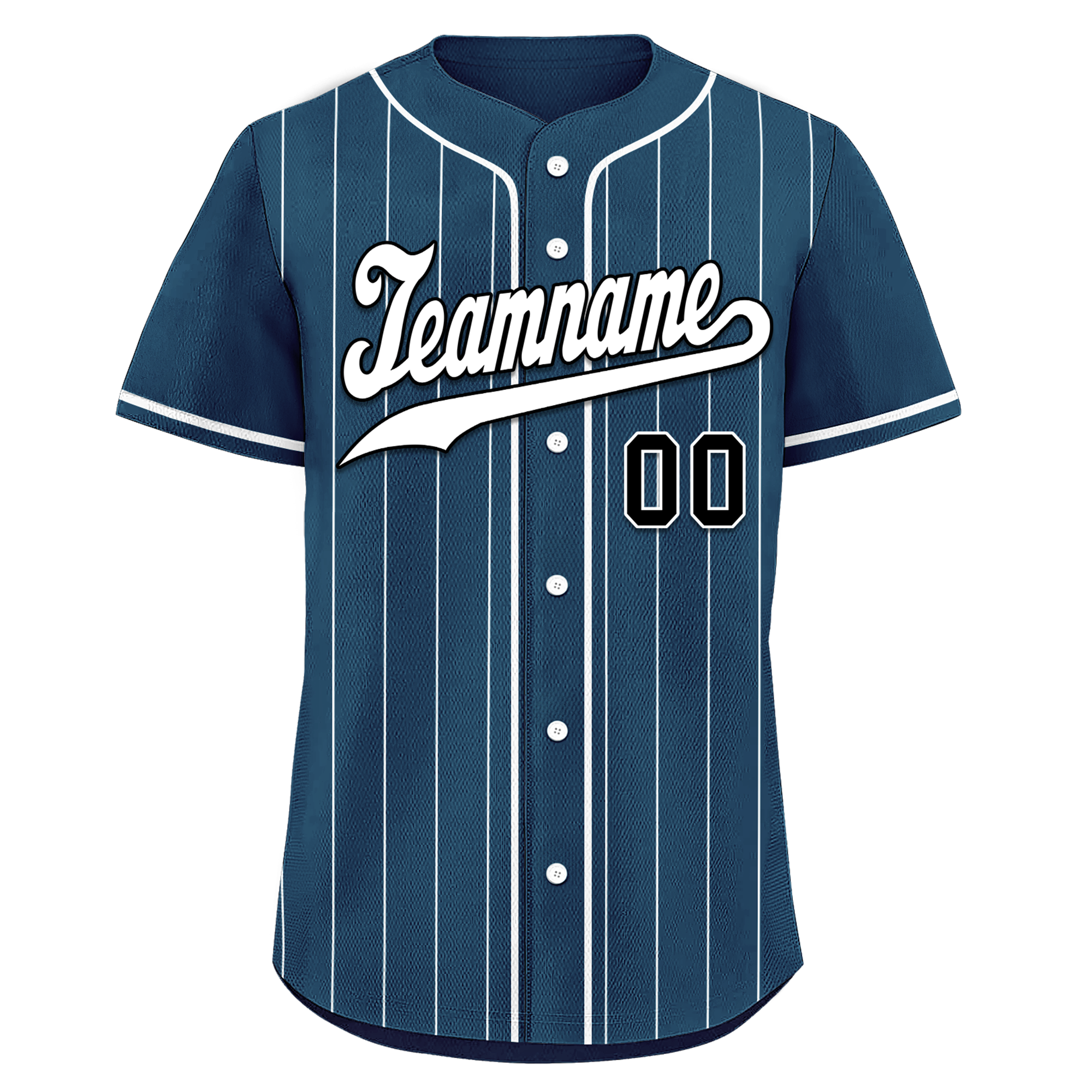 Custom Blue Stripe Fashion Personalized Authentic Baseball Jersey BSBJ01-D017258