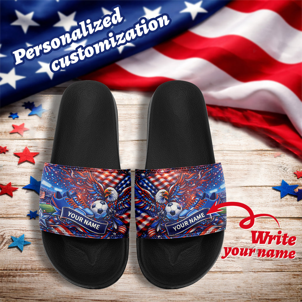 Custom 2026 World Cup United States Sneakers DIY Country Flag Running Shoes Lightweight Sport Shoes Gift for Football Fans Personalized Team Name and Logo FN056-F027060-1