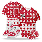 Custom 2026 World Cup Austria High Quality Soccer Stadium Version Jersey Sneakers Sports Shoes and Hat Combo Offer Personalized Team Name and Logo ZH-F027104-10