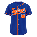 Custom Blue Classic Style Orange Personalized Authentic Baseball Jersey BSBJ01-bd0fa08
