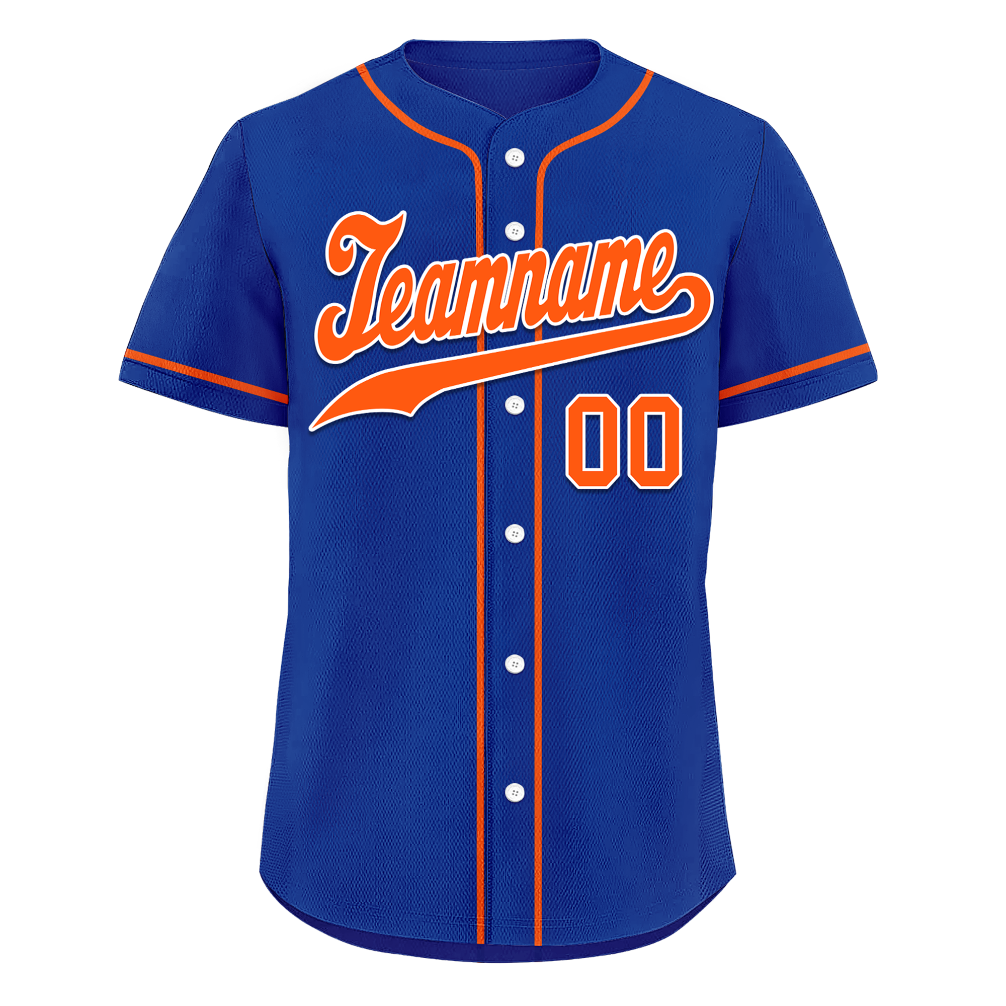 Custom Blue Classic Style Orange Personalized Authentic Baseball Jersey BSBJ01-bd0fa08