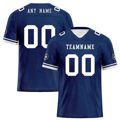 Custom Blue Dallas Personalized Authentic Football Jersey FBJ02-D020263-9