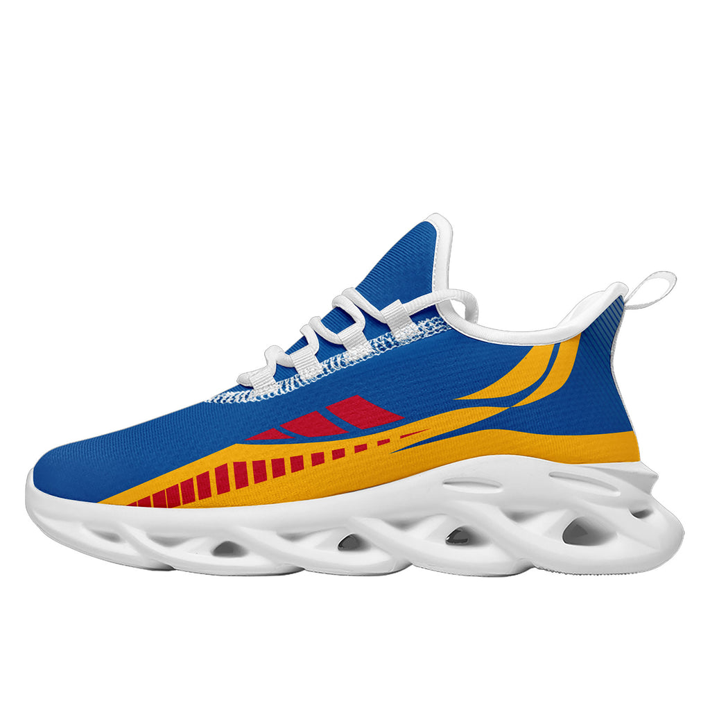 Custom Blue Yellow Pittsburgh Maxsoul Shoes Personalized Sneaker FN003-D020325-30