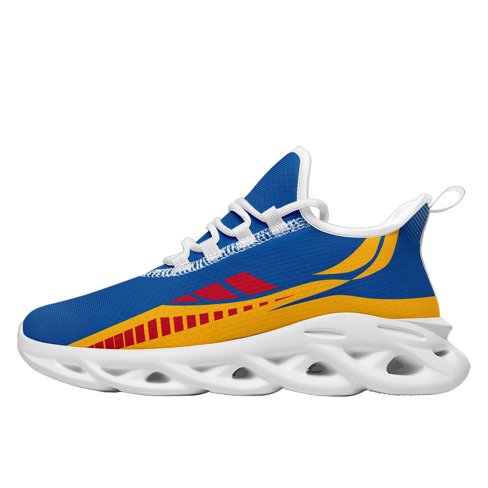 Custom Blue Yellow Pittsburgh Maxsoul Shoes Personalized Sneaker FN003-D020325-30