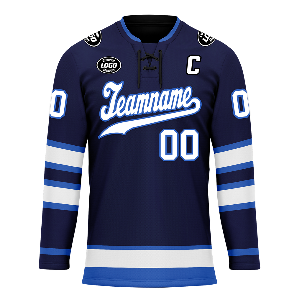 Custom Blue Personalized Hockey Jersey HCKJ01-D0a70d9