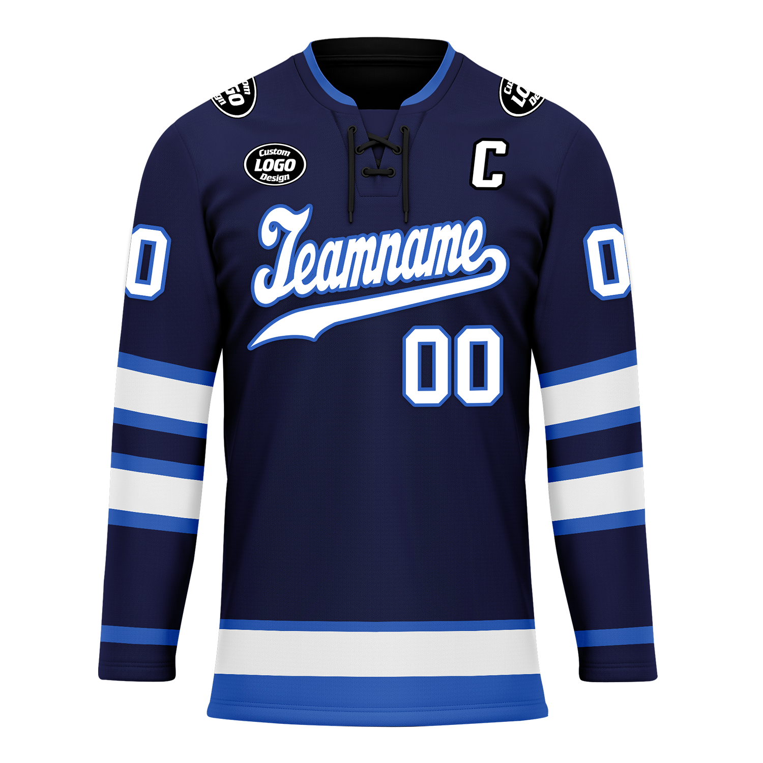 Custom Blue Personalized Hockey Jersey HCKJ01-D0a70d9