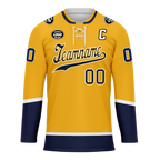 Custom Yellow Personalized Hockey Jersey HCKJ01-D0a70cb