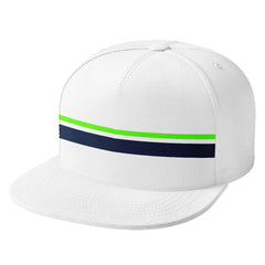 Custom White Seattle Hat Sport Design Cap Stitched Adjustable Personalized PR067B-D020262-27