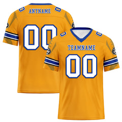 Custom Yellow Los Angeles Personalized Authentic Football Jersey FBJ02-D025033-14