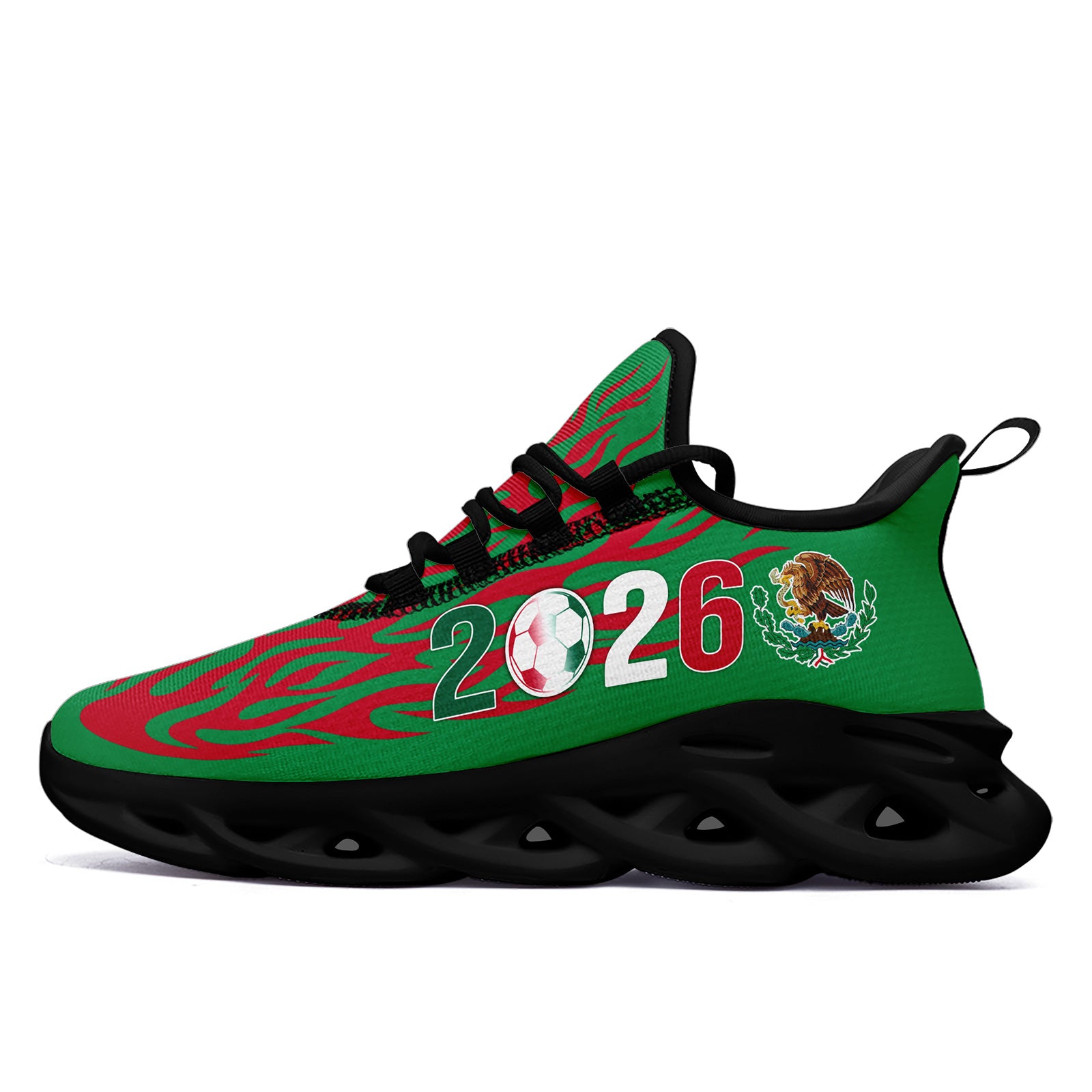 Custom 2026 World Cup Mexico Sneakers DIY Country Flag Running Shoes Lightweight Sport Shoes Gift for Football Fans Personalized Team Name and Logo FN003-F023075-4