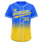 Custom Blue Yellow Fade Fashion Personalized Authentic Baseball Jersey BSBJ01-D0a70c0