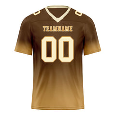 Custom Camel Fade Fashion Personalized Authentic Football Jersey FBJ02-D06093