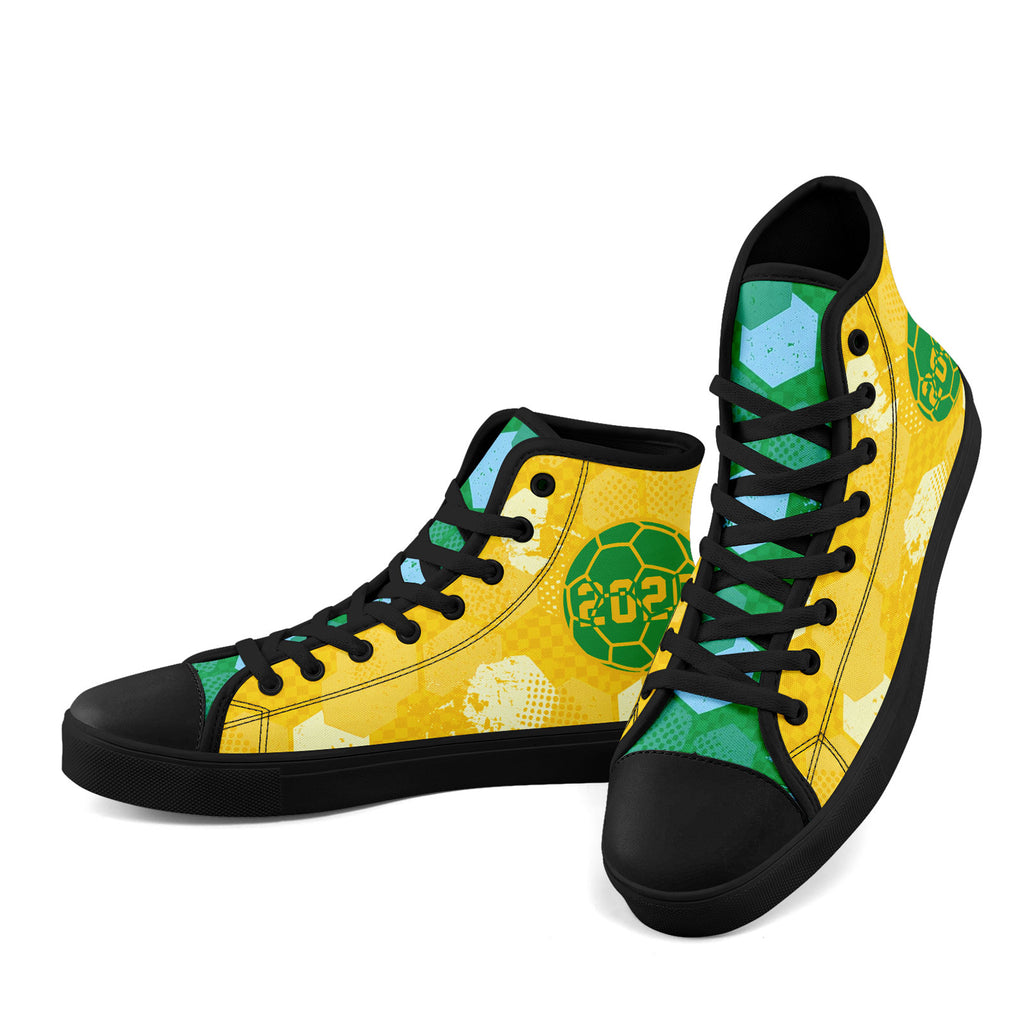 Custom 2026 World Cup Brazil Sneakers DIY Country Flag Running Shoes Lightweight Sport Shoes Gift for Football Fans Personalized Team Name and Logo FN024-F027092-3
