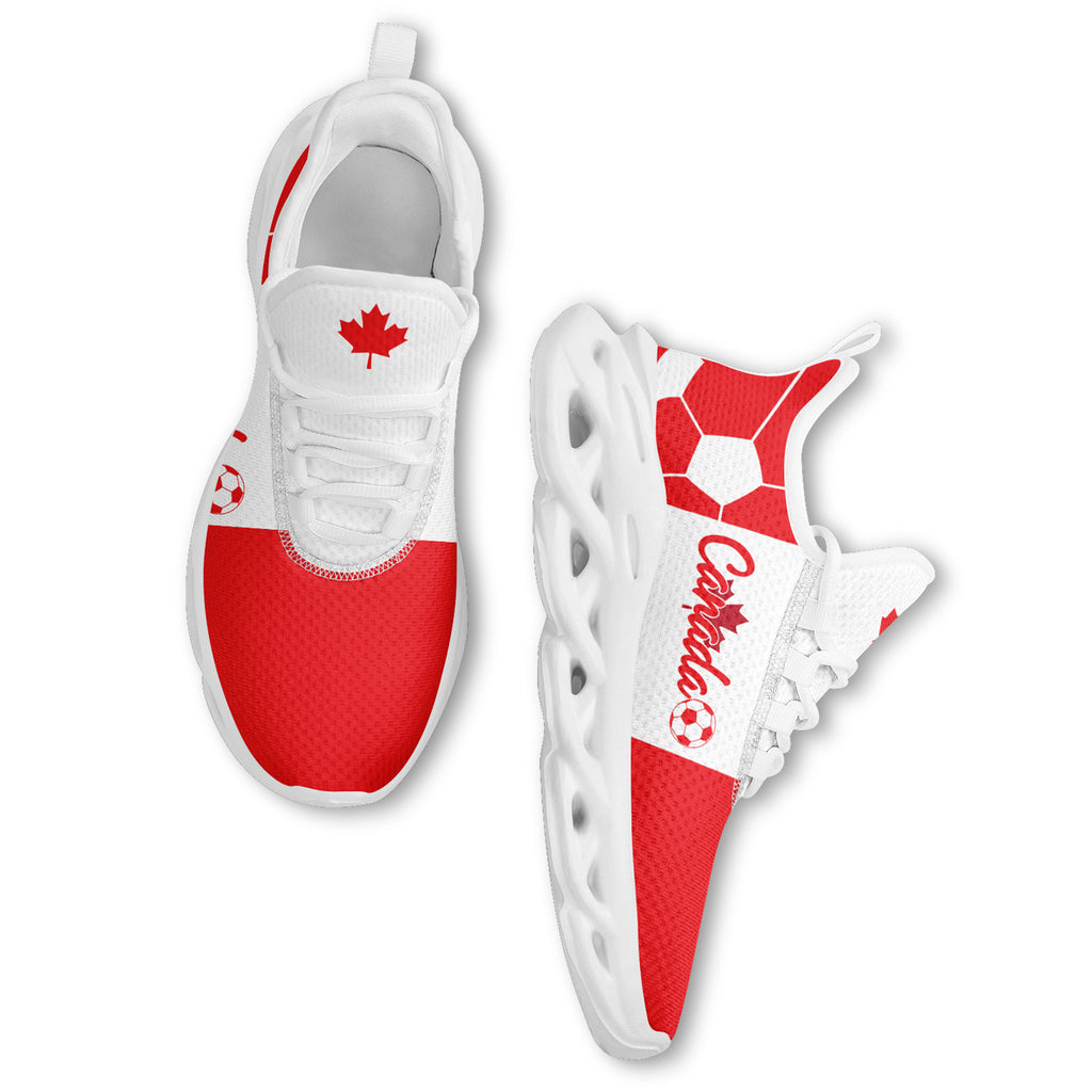 Custom 2026 World Cup Canada Sneakers DIY Country Flag Running Shoes Lightweight Sport Shoes Gift for Football Fans Personalized Team Name and Logo FN003-F023060-2