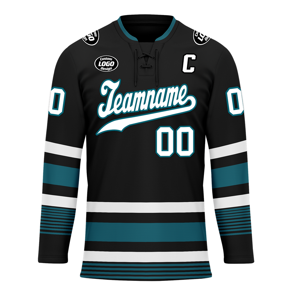 Custom Black Personalized Hockey Jersey HCKJ01-D0a70d0