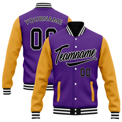 Custom Raglan Sleeves Jacket Bomber Full-Snap Varsity Letterman Personalized Jacket FZ005-D025002-13