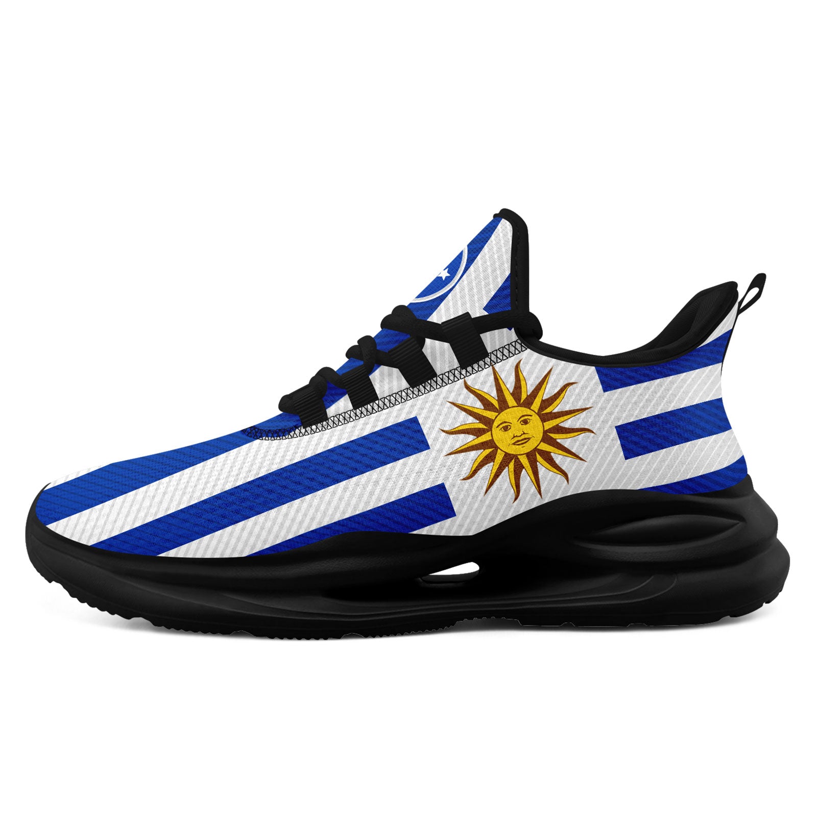 Custom Uruguay 2026 World Cup Sneakers DIY Country Flag Running Shoes Lightweight Sport Shoes Gift for Football Fans Personalized Team Name and Logo FN079-F009082-4