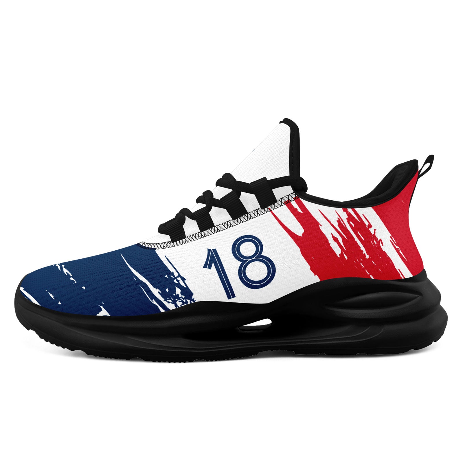 Custom France 2026 World Cup Sneakers DIY Country Flag Running Shoes Lightweight Sport Shoes Gift for Football Fans Personalized Team Name and Logo FN079-F020045-12