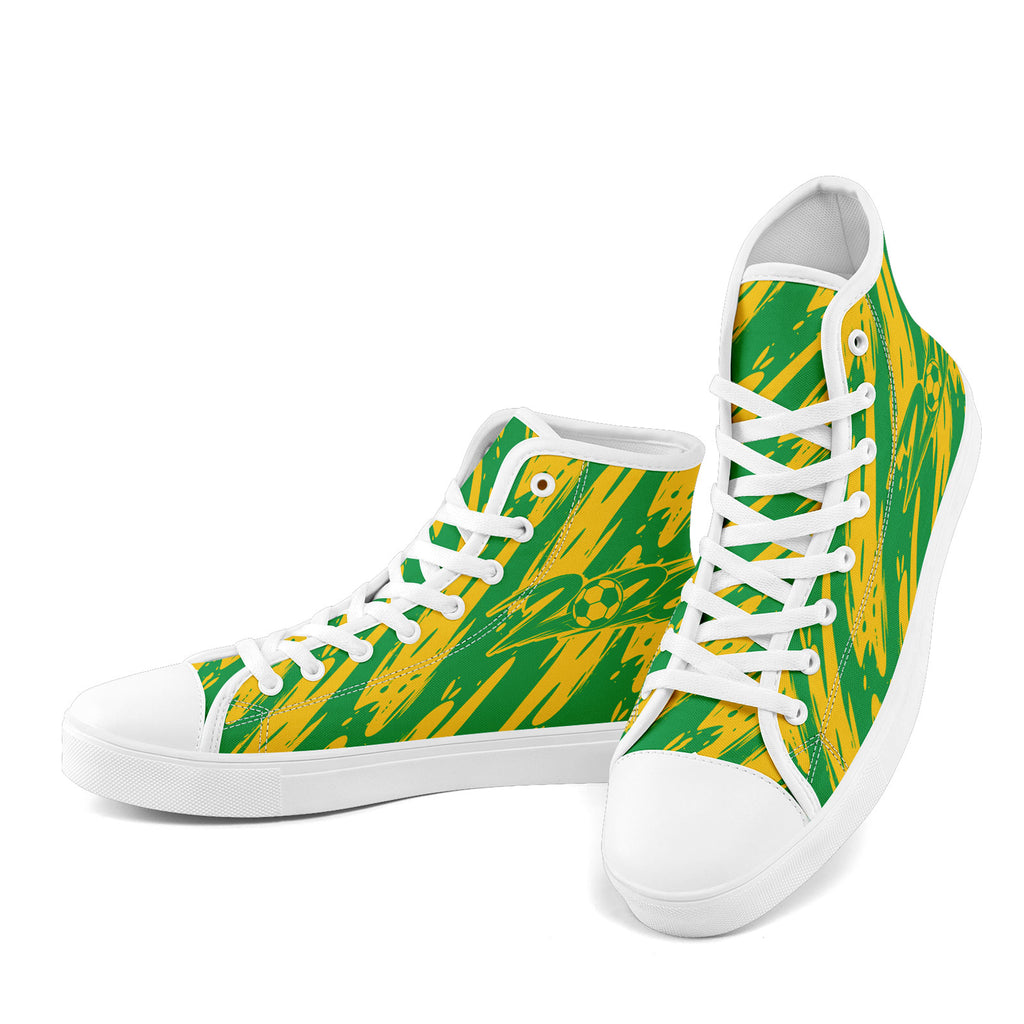 Custom 2026 World Cup Brazil Sneakers DIY Country Flag Running Shoes Lightweight Sport Shoes Gift for Football Fans Personalized Team Name and Logo FN024-F027092-1
