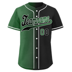 Custom Green Black Gradient Fashion Personalized Authentic Baseball Jersey BSBJ01-D0a707c