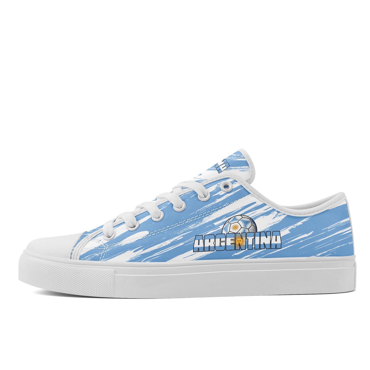 Custom 2026 World Cup Argentina Sneakers DIY Country Flag Running Shoes Lightweight Sport Shoes Gift for Football Fans Personalized Team Name and Logo FN027-F027053-4