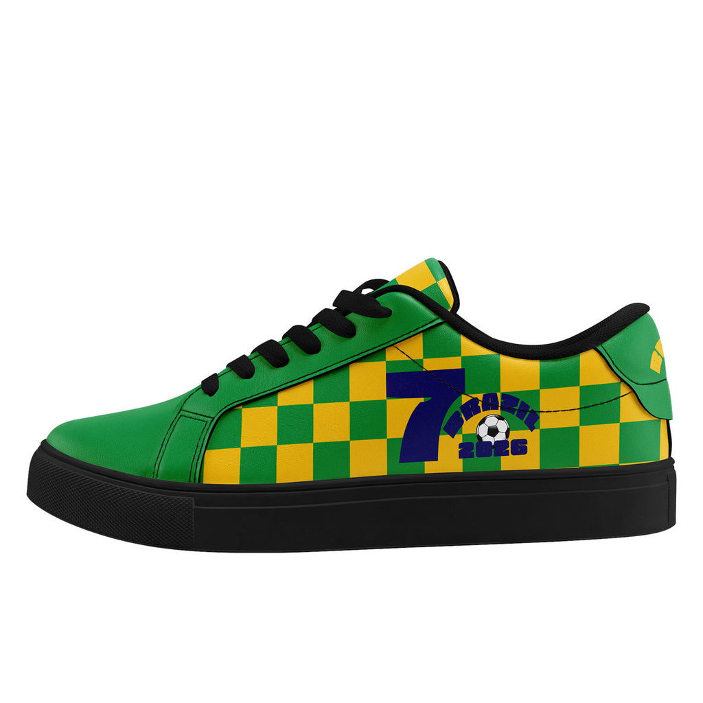 Custom 2026 World Cup Brazil Sneakers DIY Country Flag Running Shoes Lightweight Sport Shoes Gift for Football Fans Personalized Team Name and Logo FN023-F027052-4