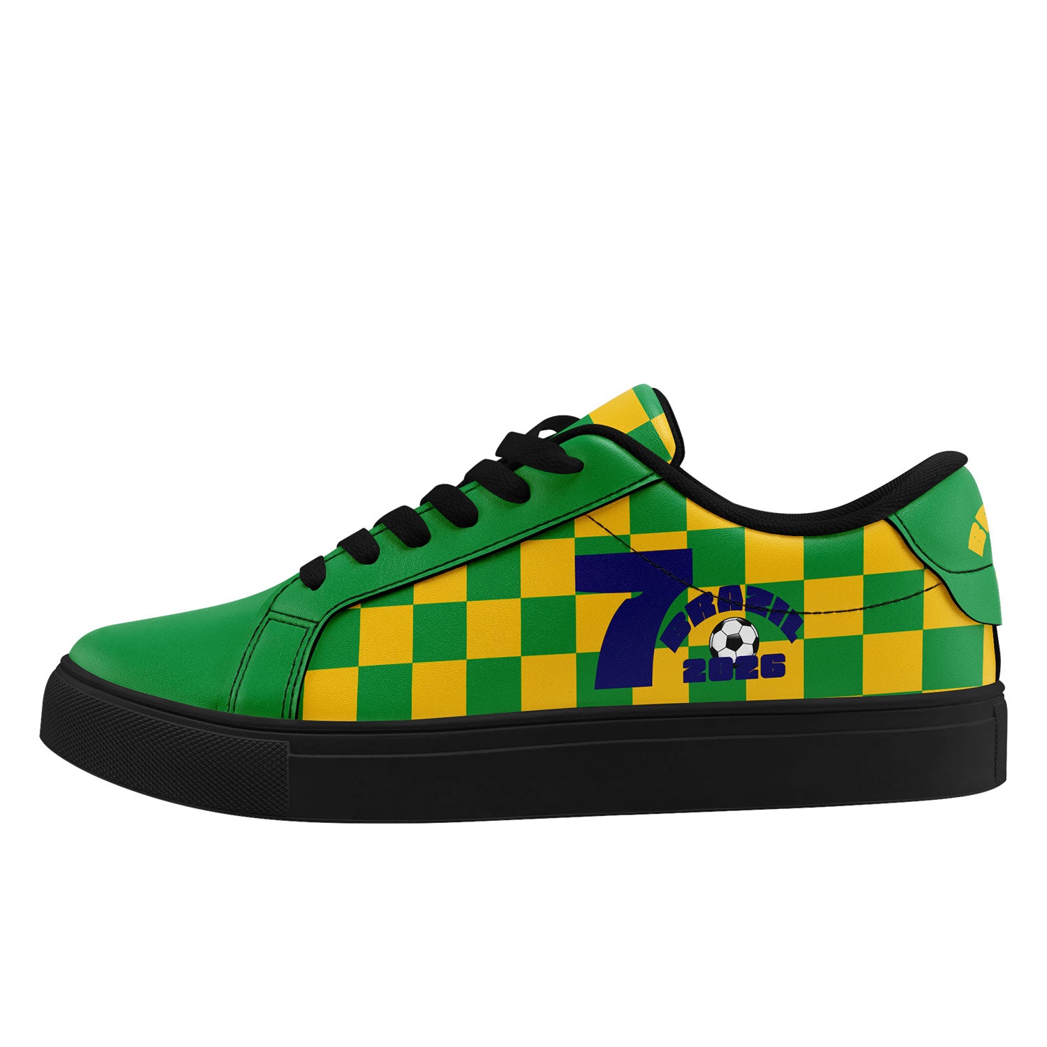Custom 2026 World Cup Brazil Sneakers DIY Country Flag Running Shoes Lightweight Sport Shoes Gift for Football Fans Personalized Team Name and Logo FN023-F027052-4