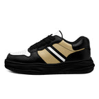 Custom Black Gold New Orleans Shoes Personalized Sneaker FN032-D020389-19