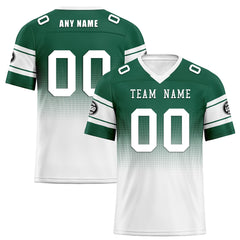 Custom Green White New York Personalized Authentic Football Jersey FBJ02-D020249-28