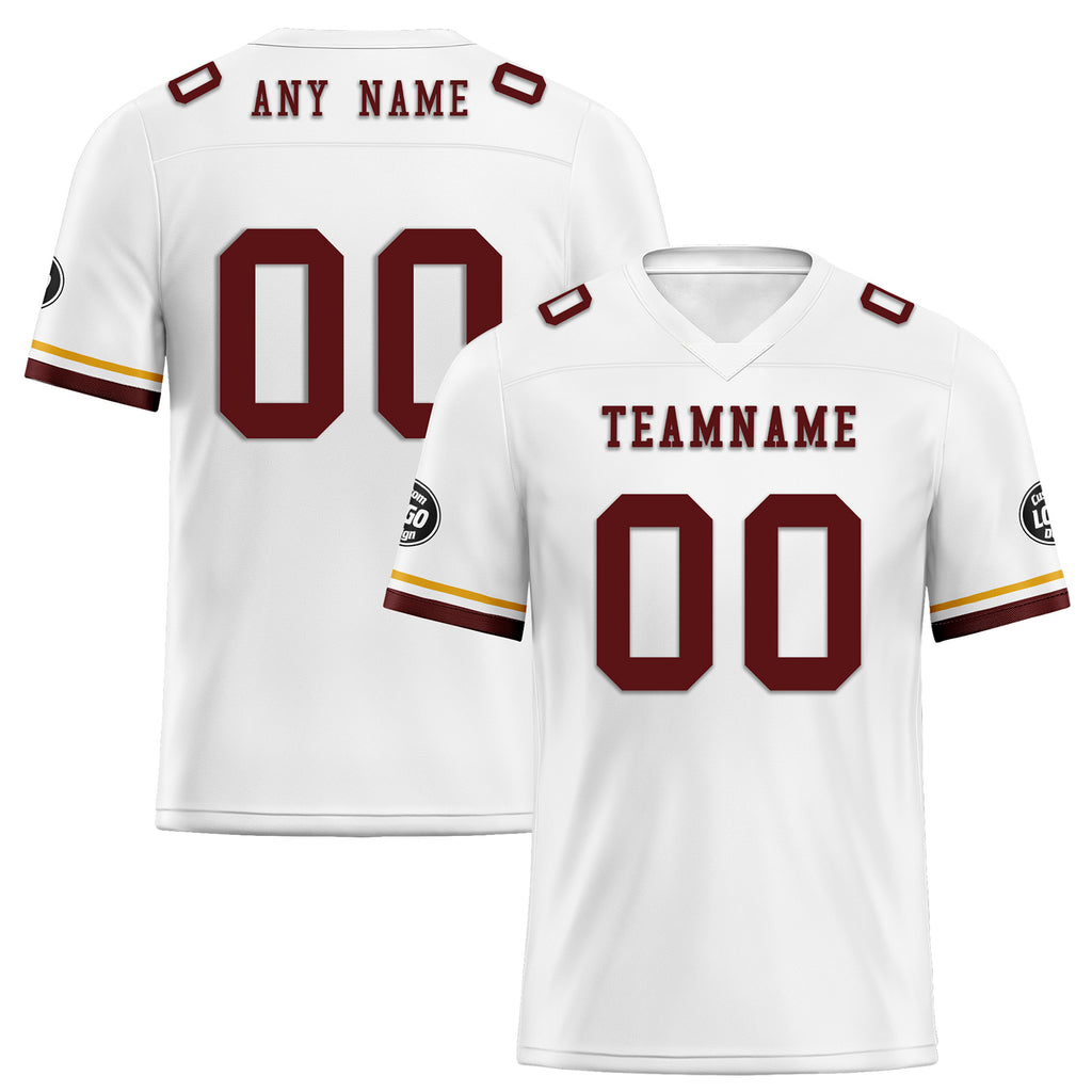 Custom White Washington Personalized Authentic Football Jersey FBJ02-D020263-31