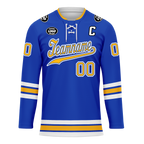 Custom Blue Yellow Personalized Hockey Jersey HCKJ01-D0a70cc