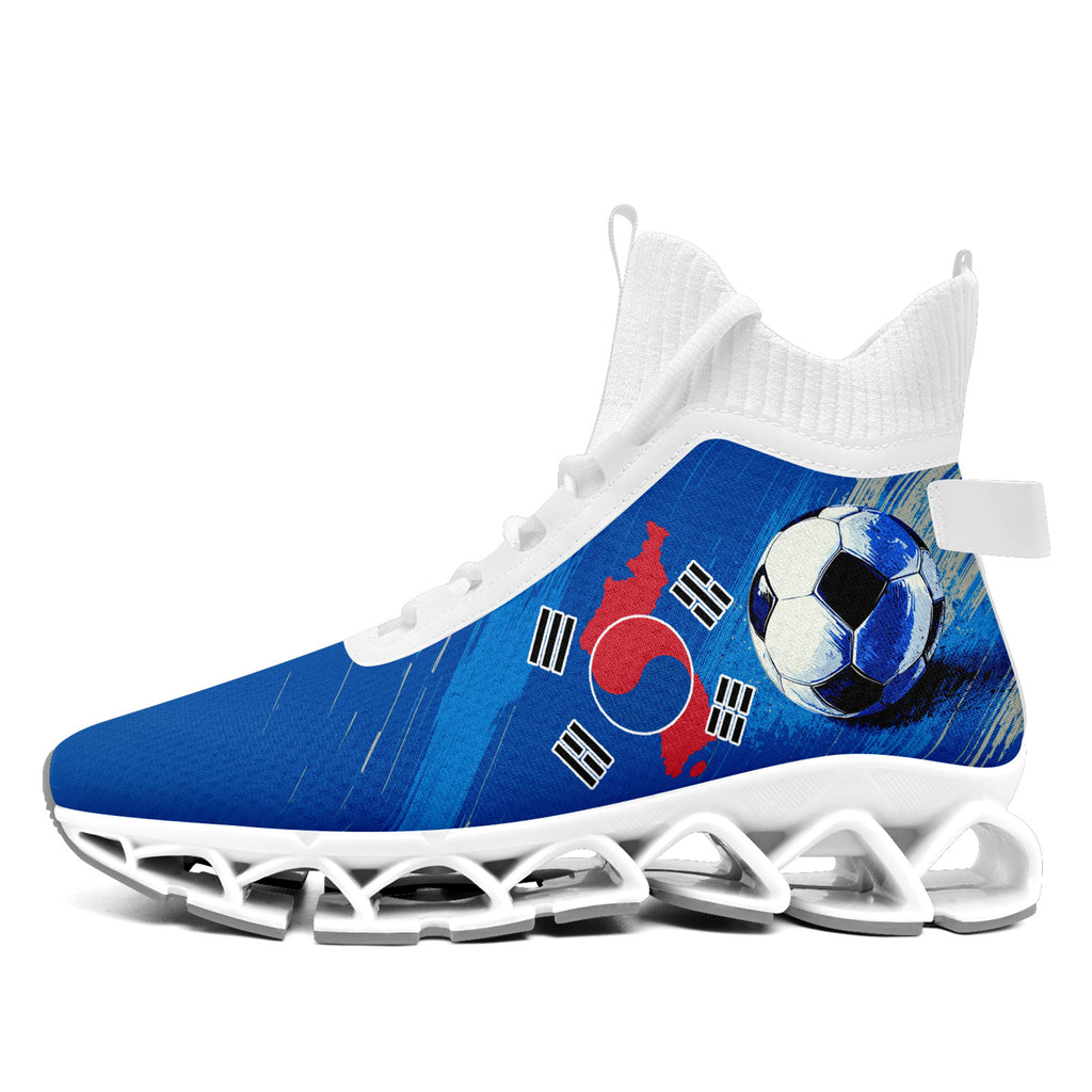 Custom South Korea 2026 World Cup Sneakers DIY Country Flag Running Shoes Lightweight Sport Shoes Gift for Football Fans Personalized Team Name and Logo FN029XD-F009084-5