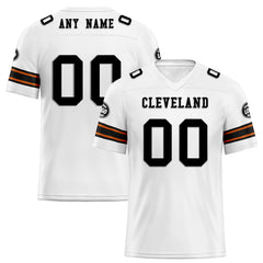 Custom White Cleveland Personalized Authentic Football Jersey FBJ02-D020256-29