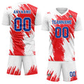 Custom White Red Soccer Sets Jersey Personalized SCJ101-D28004